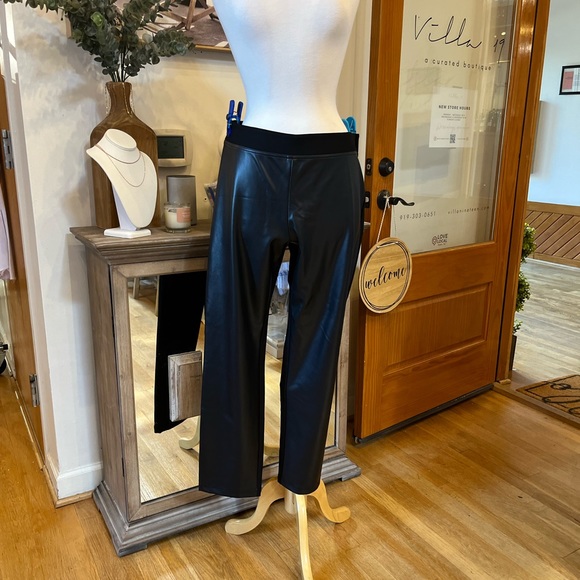 Tommy Hilfiger Faux Leather Pants, Black, NWOT, 16 - Picture 4 of 8